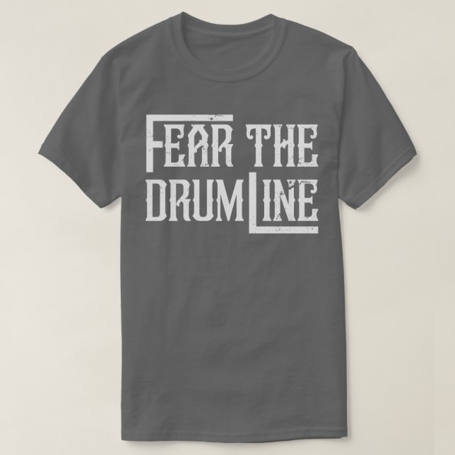 T-shirt Drummer Retro Drumline Percussion Bande de Marquag (Design devant)