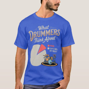 T-shirt Drummershink À propos de la batterie Musique Instr