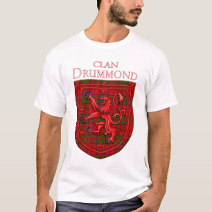 T-shirt Drummond Tartan Scottish Plaid Lion Rampant