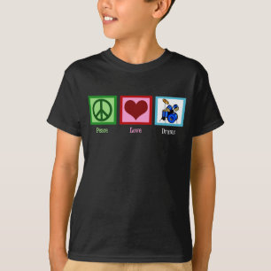 T-shirt Drums Peace Love Kids