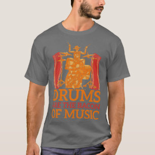 T-shirt Drumsticks Rock Music Musicien Cadeau Drummer