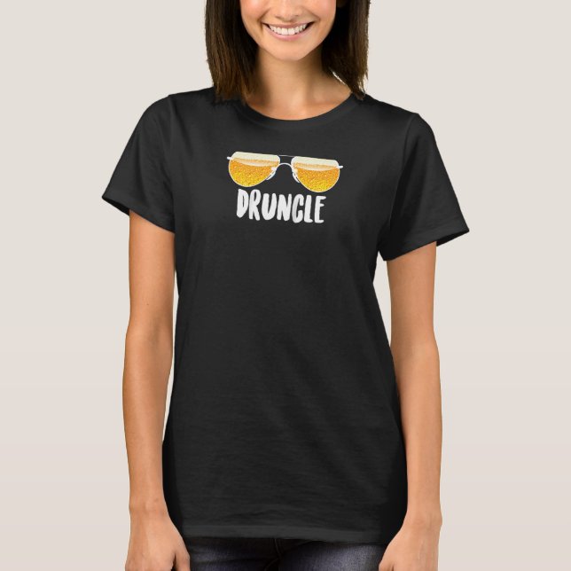 T-shirt Druncle Drunk Uncle mignon Artisanat Boissons de b (Devant)