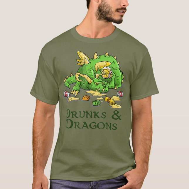 T-shirt Drung Et Dragons Drôle Dice Dice Tabletop (Devant)