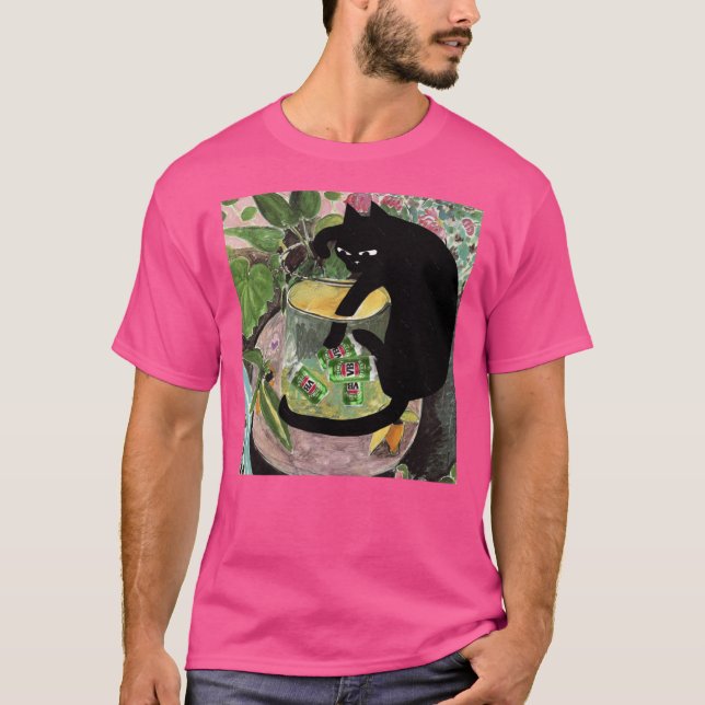 T-shirt Drunk cat Dunk retro (Devant)