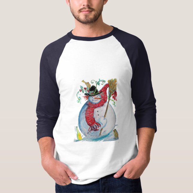 T-SHIRT DRUNKEN SNOWMAN (Devant)