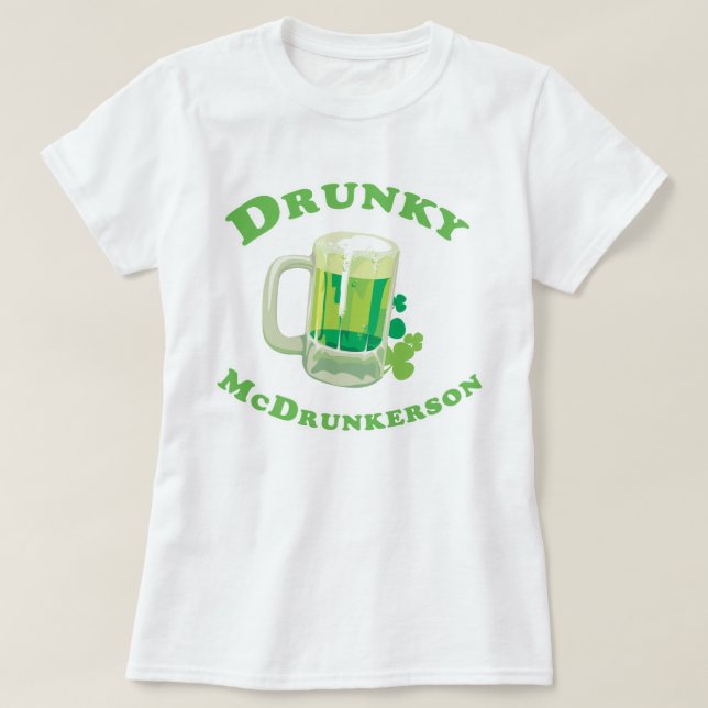 T-shirt DRUNKY MCDRUNKERSON (Design devant)