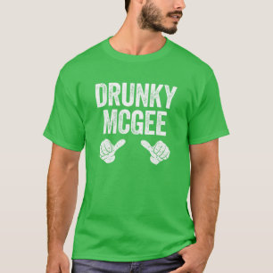 T-shirt Drunky Mcgee Jour de la Saint Patrick Couple Cadea
