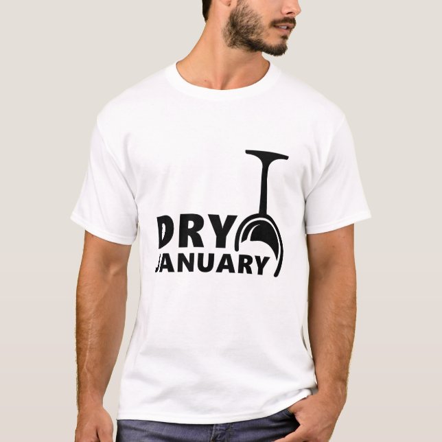 T-shirt Dry january, pas d'alcool pendant un mois (Devant)