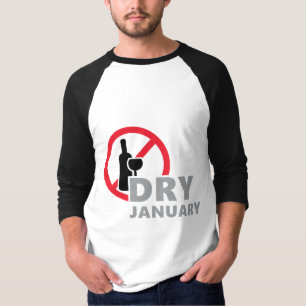 T-shirt Dry january, pas d'alcool pendant un mois 