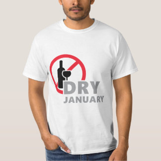 T-shirt Dry january, pas d'alcool pendant un mois