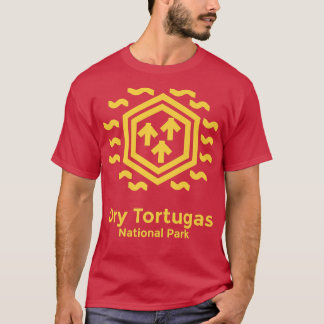 T-shirt Dry Tortugas National Park Florida Minimalist Retr