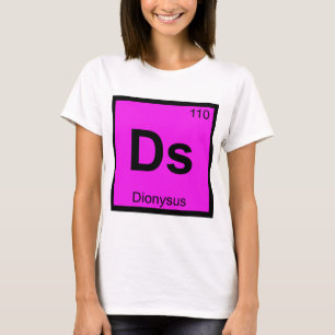 T-shirt Ds - Dionysus God Chemistry Symbole de table péri
