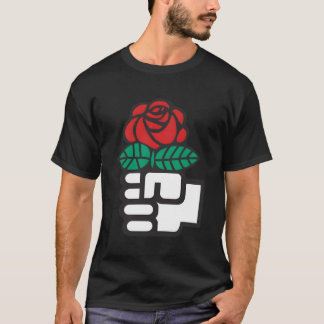 T-shirt Dsa Démocrates Socialistes Amérique Fleurs