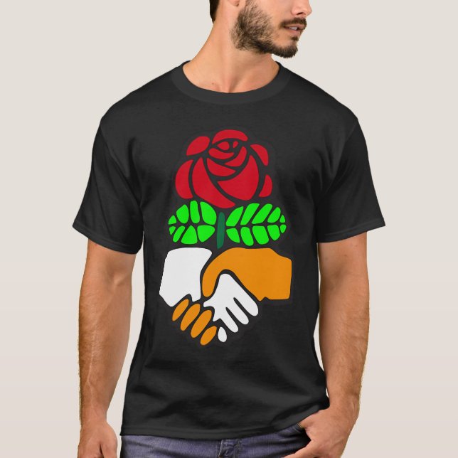 T-shirt Dsa Démocrates Socialistes De L'Amérique (Devant)