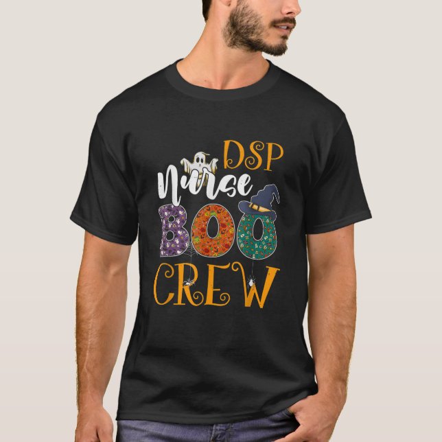 T-shirt DSP Nurse Boo Crew Support Direct Hal Professionne (Devant)