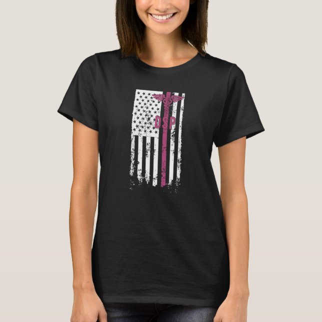 T-shirt DSP US Drapeau Direct Support Semaine professionne (Devant)