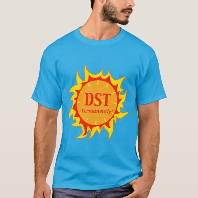 T-shirt DST en permanence - Heure d'été (Devant)