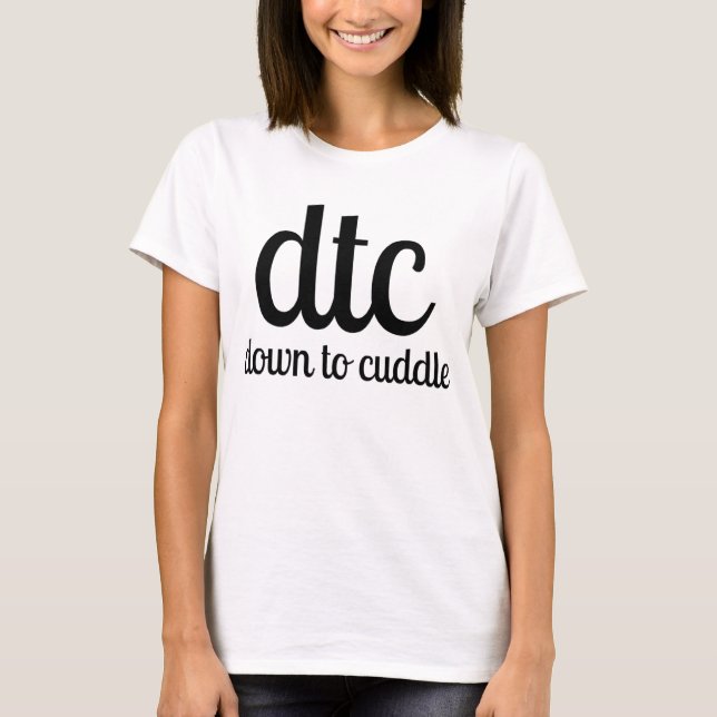 T-shirt dtc vers le bas à caresser (Devant)