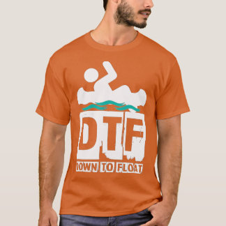 T-shirt DTF Vers Float - Drôle Canot River Rafting