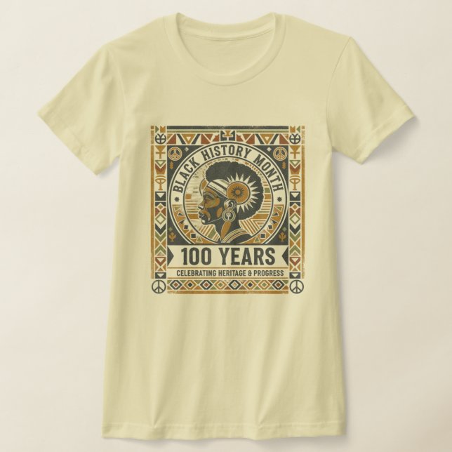 T-Shirt du 100e anniversaire du Mois de l'histoire (Poser)
