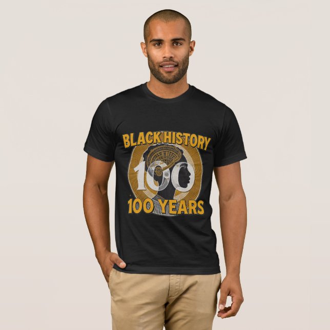 T-Shirt du 100e anniversaire du Mois de l'histoire (Devant entier)