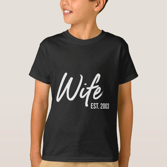 T-shirt du 20e anniversaire du Mariage de la femme (Devant)