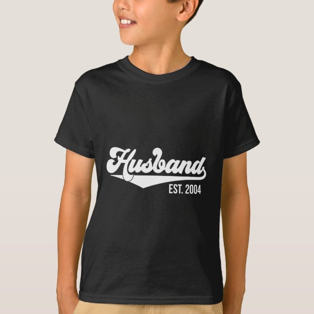 T-shirt du 20e anniversaire du Mariage Husband Est (Devant)