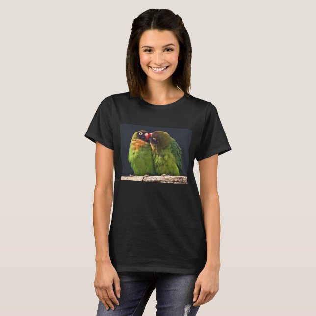 T-shirt du baiser de l'inséparable (Devant entier)