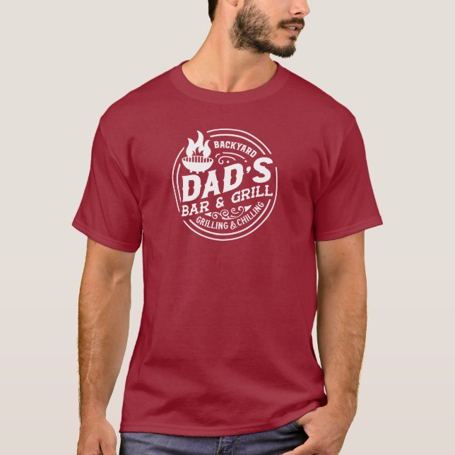 T-Shirt du Bar et Grill de Papa (Devant)