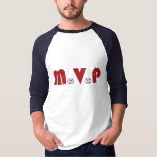 T-shirt du base-ball MVP (3/4 raglan)
