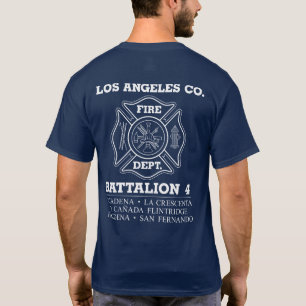 T-shirt du bataillon 4 du service d'incendie de Lo