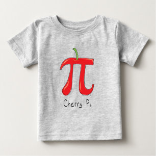 T-shirt du bébé des maths pi de la cerise pi de