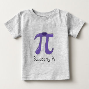 T-shirt du bébé des maths pi de la myrtille pi de