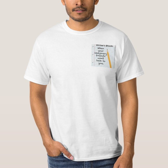 T-shirt du bloc de l’écrivain (Devant)
