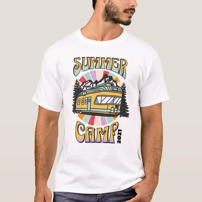 t-shirt du camp d'été (Devant)