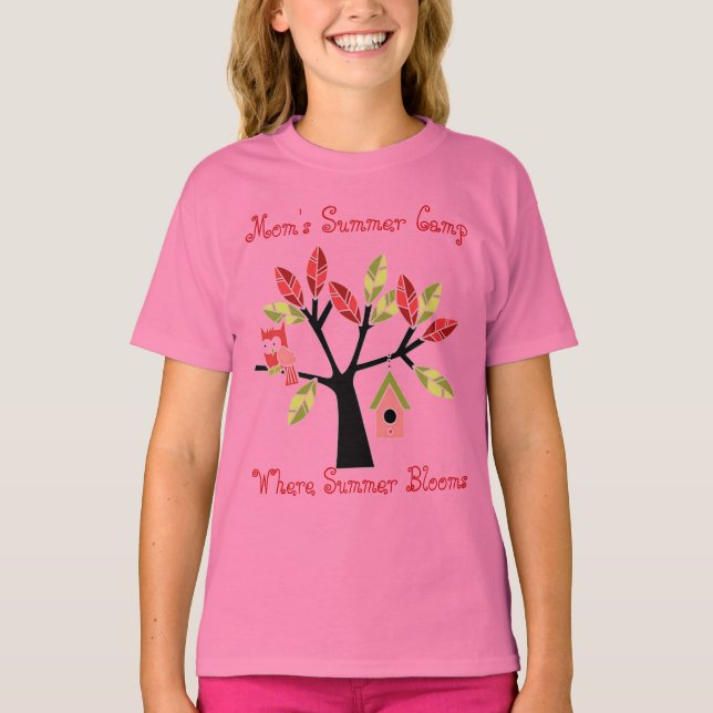 T-shirt du camp d'été de maman (Devant)