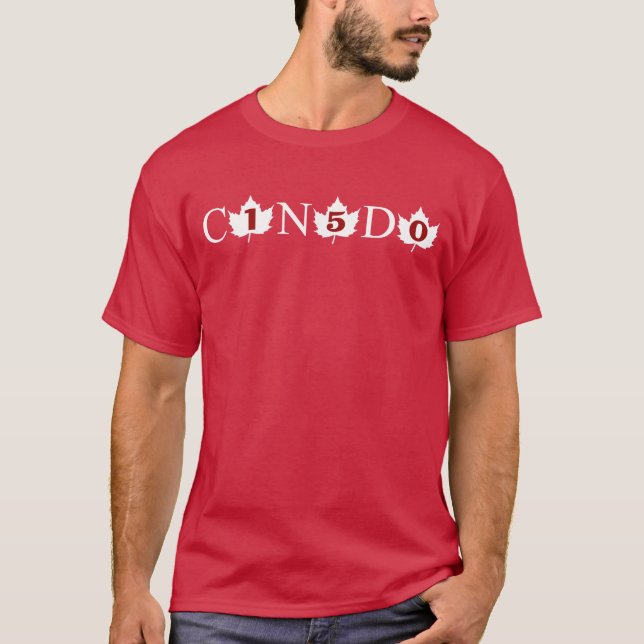 T-shirt du Canada 150 (conception d'avant et de (Devant)