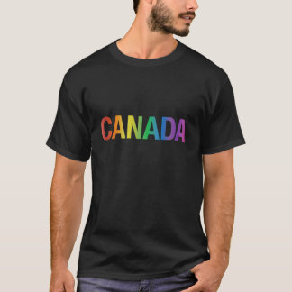T-shirt du Canada d'arc-en-ciel de gay pride