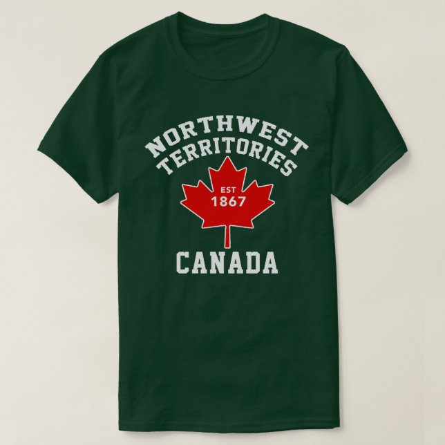 T-shirt du Canada Est.1870 de drapeau de (Design devant)