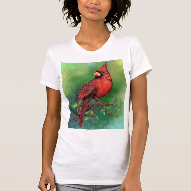 T-shirt du cardinal rouge du Nord (Devant)