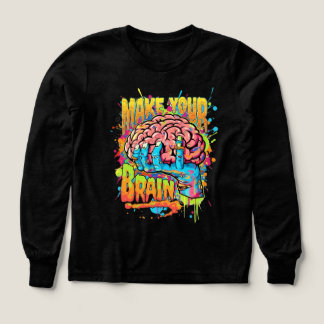 t-shirt du cerveau style graffiti inspirationnel