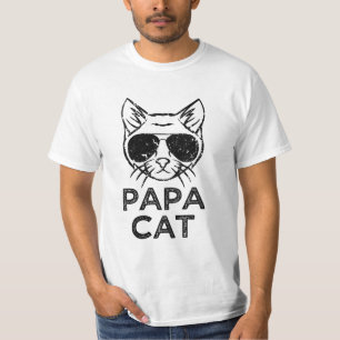 T-shirt du chat des hommes drôles d'énonciation 