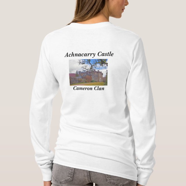T-shirt du château d'Achnacarry du clan écossais C (Dos)
