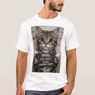 T-shirt du chaton de Noël Tinsel