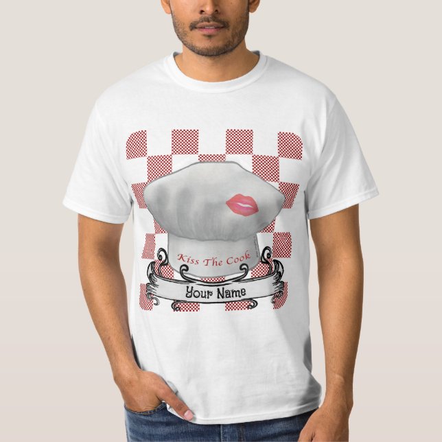 T-shirt du chef Kiss The Cook (Devant)