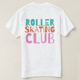 T-shirt du club de patinage à rouleaux (blanc uniq