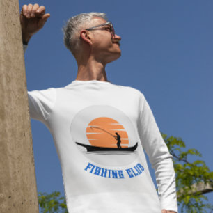 T-shirt du Club de Pêcheurs Orange Noir