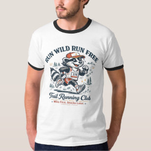 T-shirt du club de trail running Run Wild Run Free