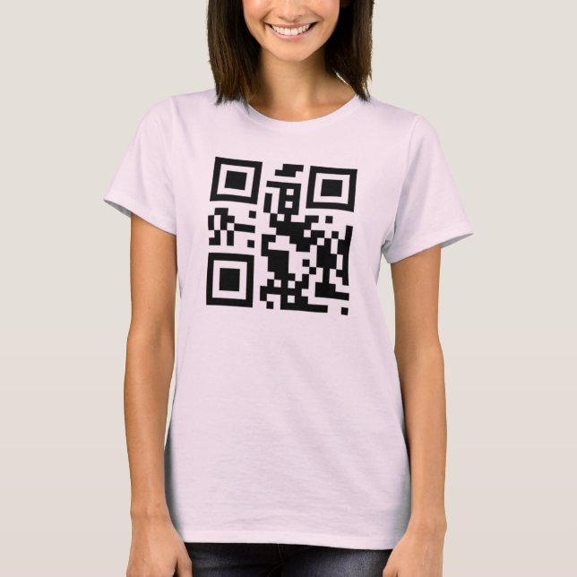 T-shirt du code QR "Call me" (Devant)