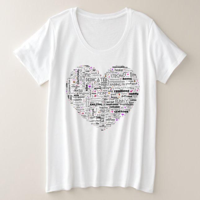 T-shirt du coeur de maman (Design devant)